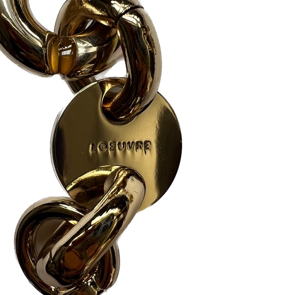 Loeuvre Chunky Gold Flecks Chain Strap Bag Handle 25" Long - Picture 3 of 5